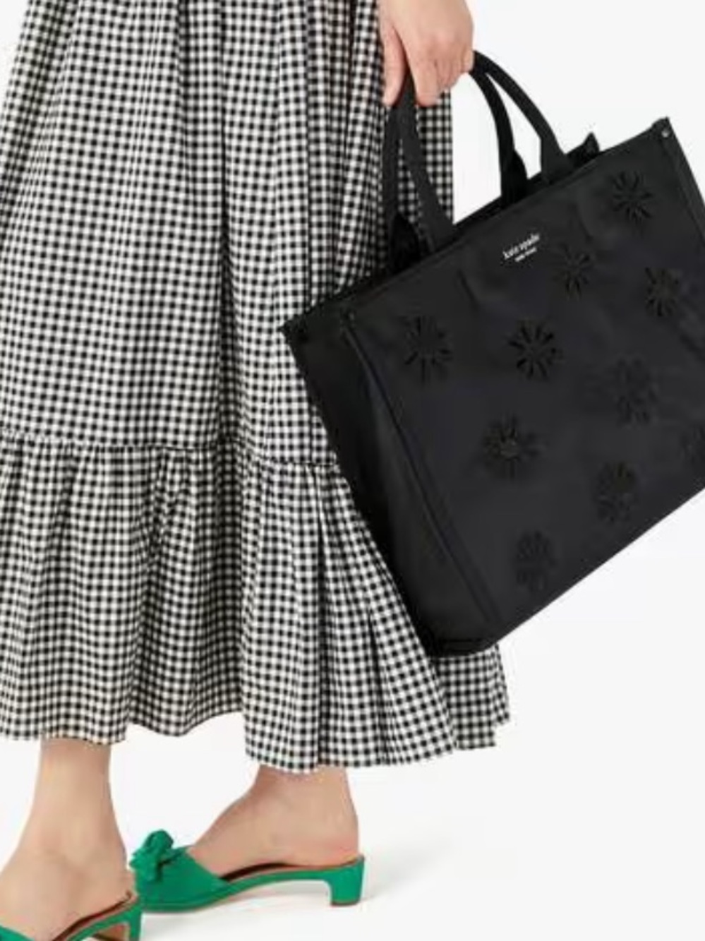 Kate Spade The Little Better Sam Embroidered Large Nylon Tote - Picture 3 of 7